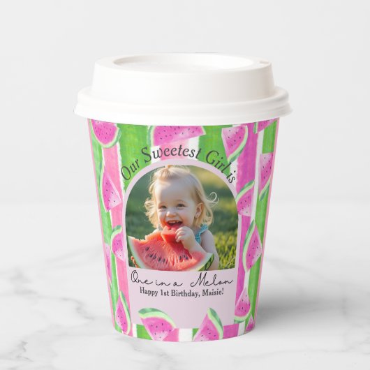 One in a Melon Birthday watermelon 紙コップ (正面)