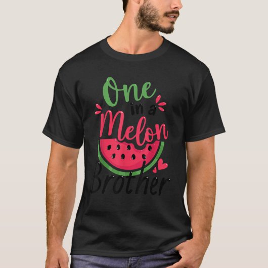 One in a Melon Brother 1st Birthday Party Family M Tシャツ (正面)