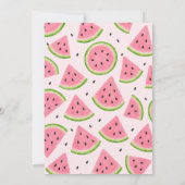 One in a Melon! Cute First Birthday Girl 招待状 (裏面)