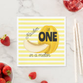 One in a Melon First 1st Birthday Party スタンダードランチョンナプキン (インサイチュ)