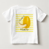 One in a Melon First 1st Birthday Party ベビーTシャツ (裏面)