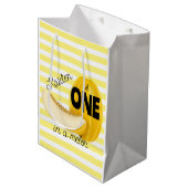 One in a Melon First 1st Birthday Party ミディアムペーパーバッグ (正面アングル)