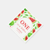 One In A Melon First Birthday  スタンダードカクテルナプキン (角)