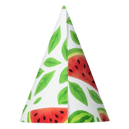 One In A Melon  First Birthday  パーティーハット (裏面)