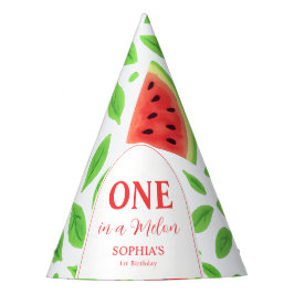 One In A Melon First Birthday パーティーハット