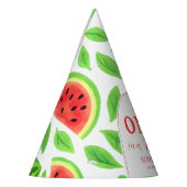One In A Melon  First Birthday  パーティーハット (左)