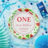 One In A Melon First Birthday  ペーパープレート (パーティー)