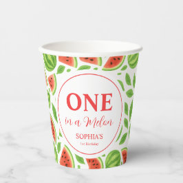 One In A Melon First Birthday 紙コップ