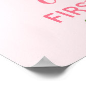 One in a Melon First Birthday Girl Party ポスター (角)