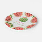 One in a Melon First Birthday Summer Paper Plates ペーパープレート (アングル)