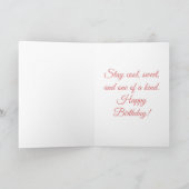 One in a Melon – Fun Watermelon Birthday Card カード (内部)