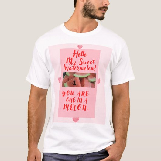 One in a Melon Gift for Lovers Tシャツ (正面)