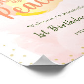 One in a Melon Girl誕生日ウェルカムサイン ポスター (角)