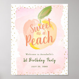 One in a Melon Girl誕生日ウェルカムサイン ポスター