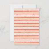 One In A Melon Girl First Birthday Party サンキューカード (裏面)