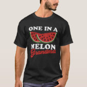 One In A Melon Grandma  Watermelon Summer Retro Cu Tシャツ (正面)