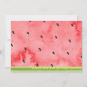 One In a Melon Photo 1歳の招待状 招待状 (裏面)