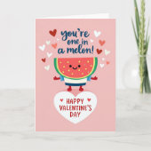 One In A Melon Valentines Day Card カード (正面)