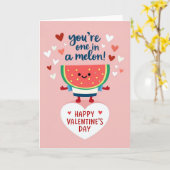 One In A Melon Valentines Day Card カード (黄色い花)