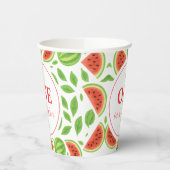 One In A Melon Watermelon Birthday Party 紙コップ (左)