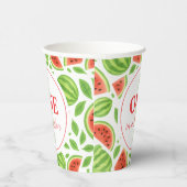 One In A Melon Watermelon Birthday Party 紙コップ (右)
