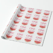 One in a Melon Watermelon First Birthday ラッピングペーパー (アンロールド)