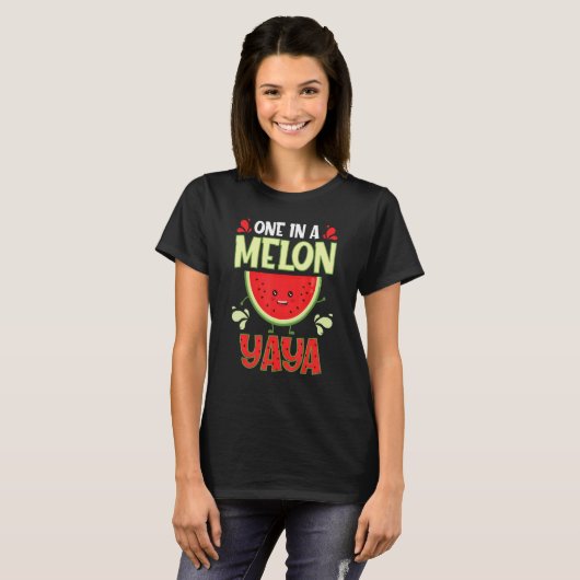 One In A Melon Yaya  Watermelon Family Matching Tシャツ (正面フル)