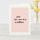 One In A Million カード (黄色い花)