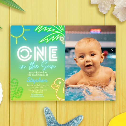 One in the Sun – プールパーティー 招待状