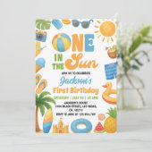 One In The Sun 1歳の誕生日 サマーパーティー 招待状 (スタンド正面)