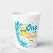 One in the Sun 🌞 1st Birthday Beach & Surf  紙コップ (正面)