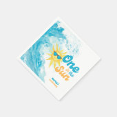 One in the Sun 🌞 1st Birthday Beach Theme スタンダードカクテルナプキン (角)