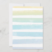 One In The Sun 1st Birthday Poolパーティー 招待状 (裏面)