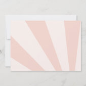 One In The Sun 1th Birthday Pink Rainbow写真 招待状 (裏面)