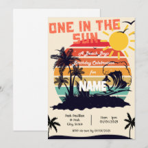 One in the Sun, a Beach Boys Birthday Invitation