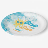 One in the Sun Baby's 1st Beach Birthday☀️ ペーパープレート (アングル)