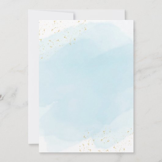 One in the Sun Summer Beach First Birthday 招待状 (裏面)