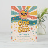 One In The Sun Sunshine 1st Birthday  招待状 (スタンド正面)