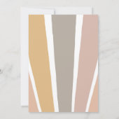 One In The Sun Sunshine 1st Birthday Boho Rainbow 招待状 (裏面)