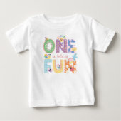 One is lots of Fun, Floral Spring 1st ベビーTシャツ (正面)