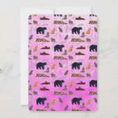 One isn’t fur-ever 1st Birthday Invitation 招待状 (裏面)