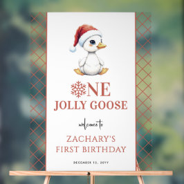 One Jolly Goose Modern First Birthday Welcome Sign アクリルサイン