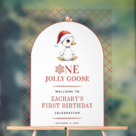 One Jolly Goose Modern First Birthday Welcome Sign アクリルサイン