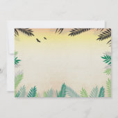 One Jungle 1st誕生日パーティーSafari ZOO写真 招待状 (裏面)