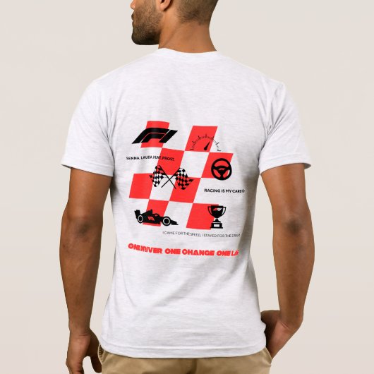 One Lap – One Legend Tシャツ (裏面)