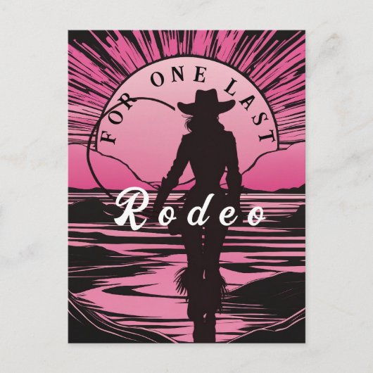 One Last Rodeo Bachelorette Party ポストカード (正面)