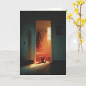 "One Last Shift, Done in Peace" Sympathy カード (黄色い花)