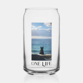 One Life Cat  ガラス缶 (正面)