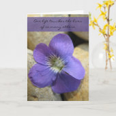 One Life Violetの同情カード カード (黄色い花)