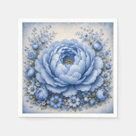 One Little Friend Floral ファーストバースデー スタンダードカクテルナプキン